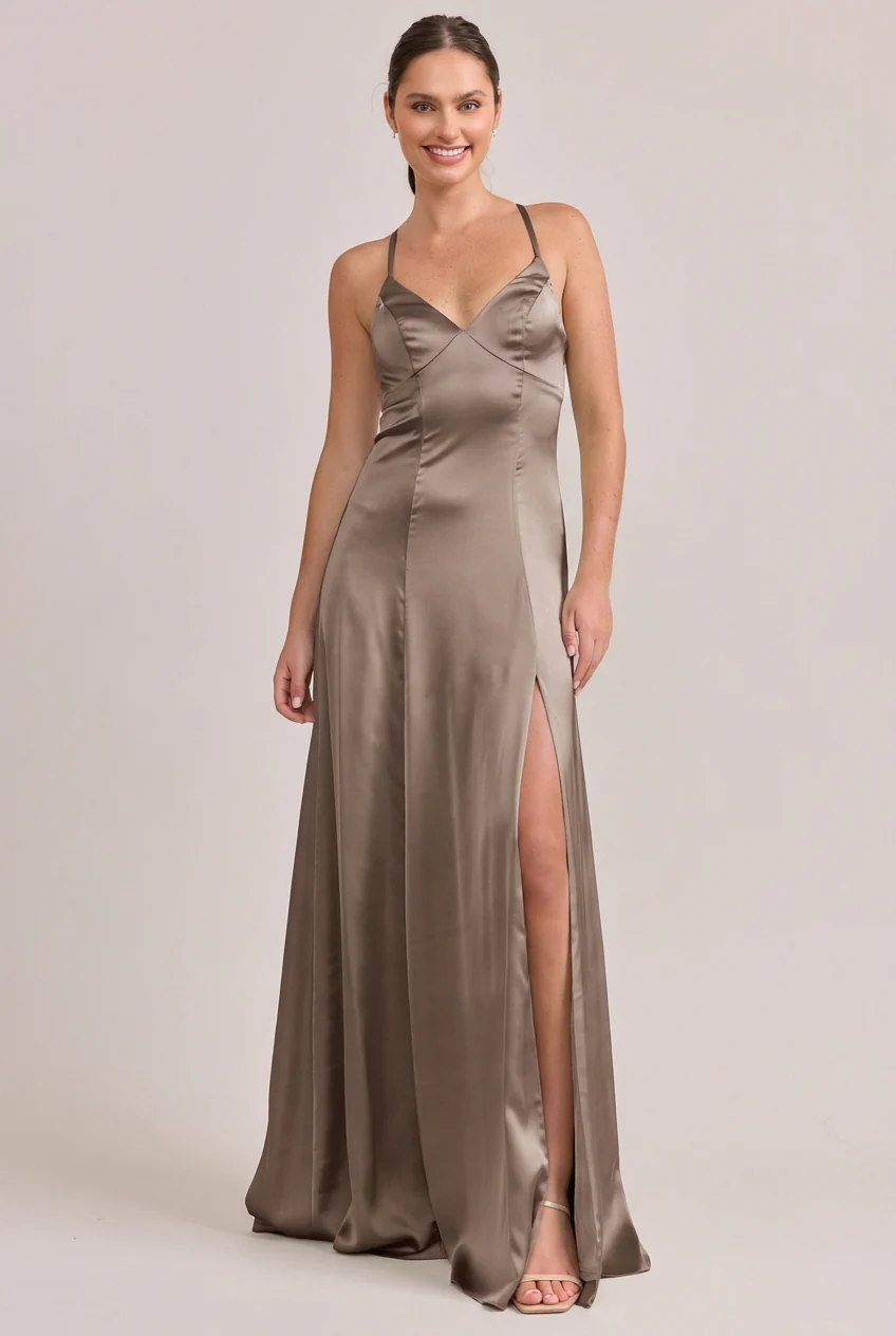 Karsyn Satin Dress | Made To Order - Image 217