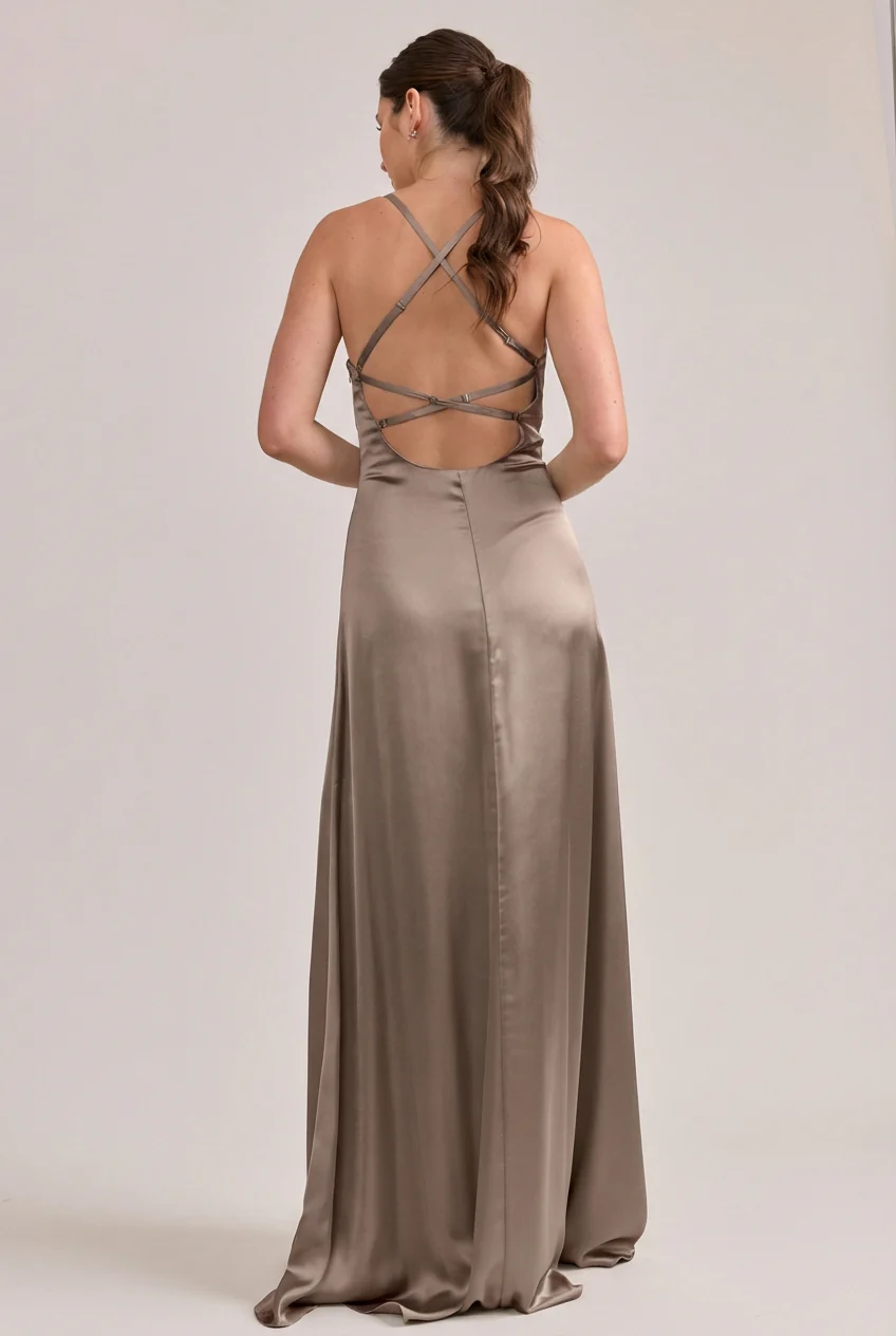 Karsyn Satin Dress | Made To Order - Image 219