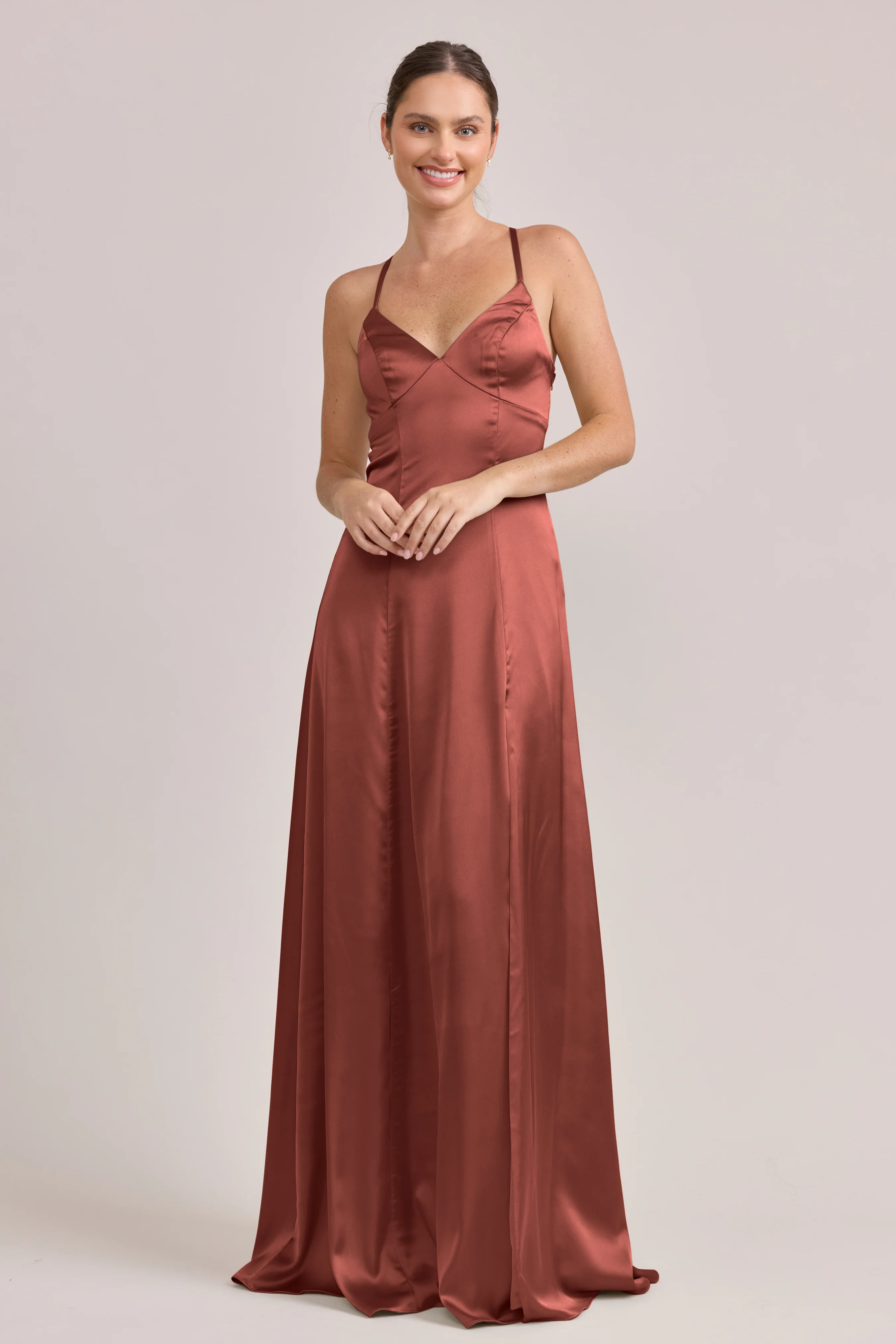 Karsyn Satin Dress | Made To Order - Image 25