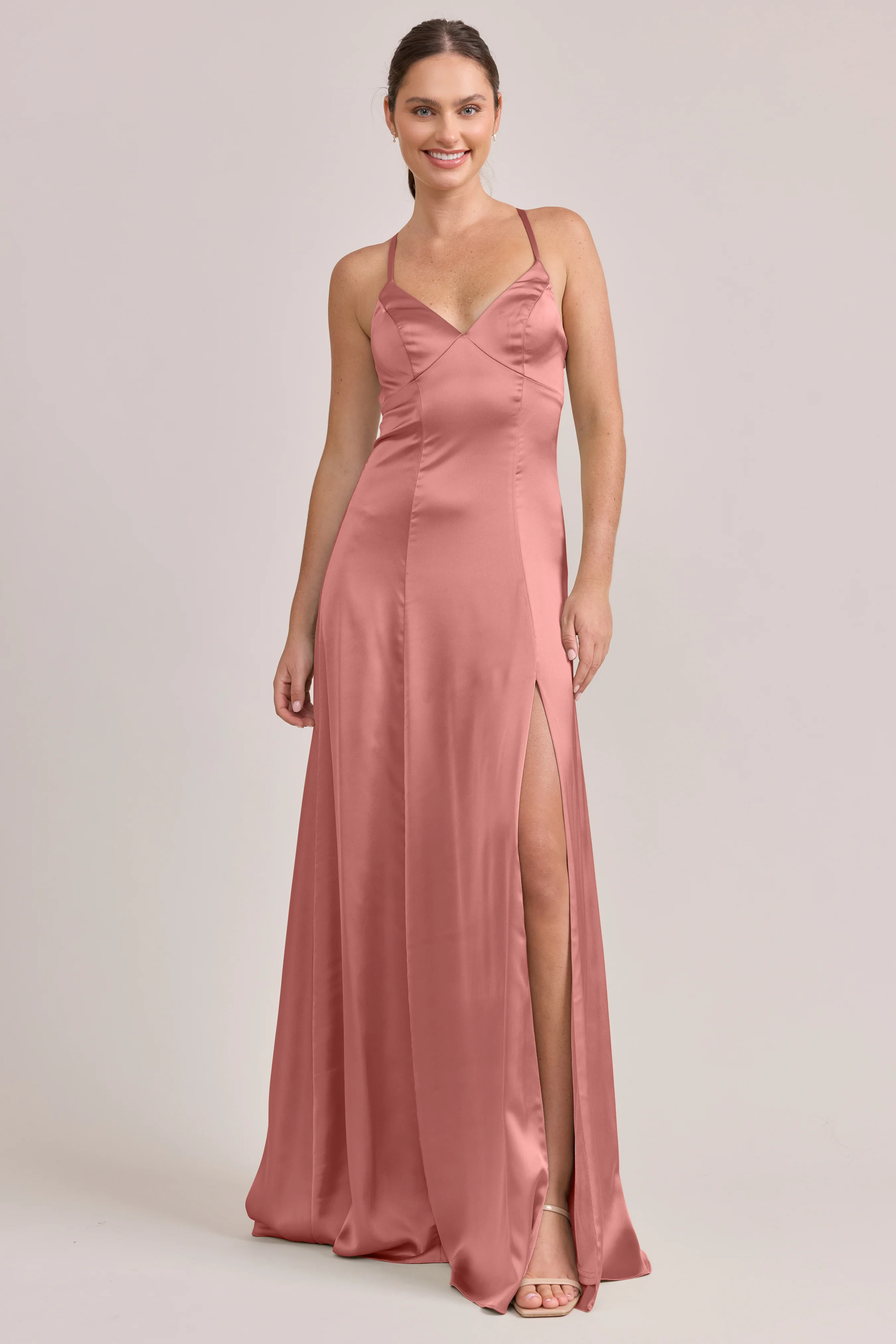 Karsyn Satin Dress | Made To Order - Image 37