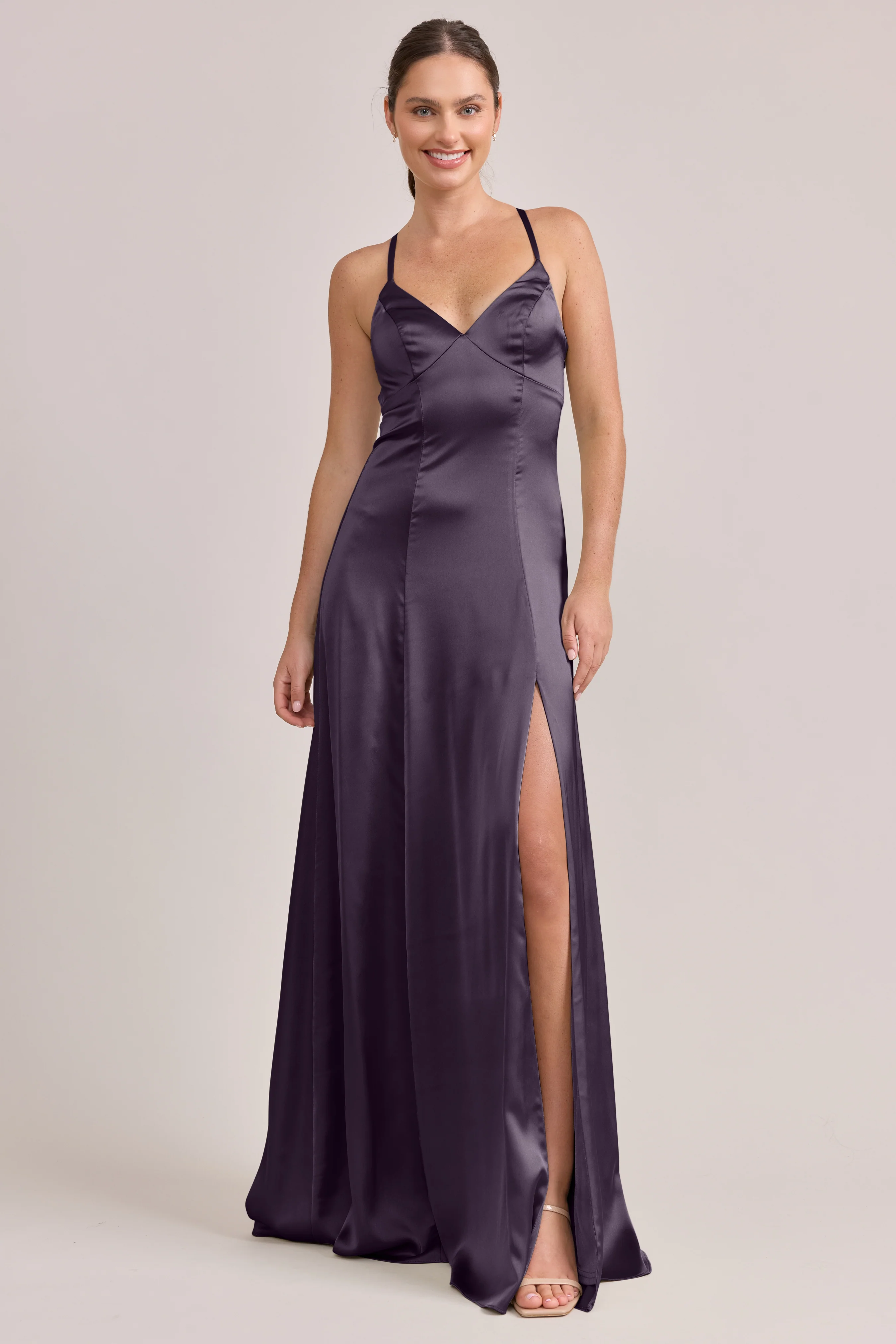 Karsyn Satin Dress | Made To Order - Image 43