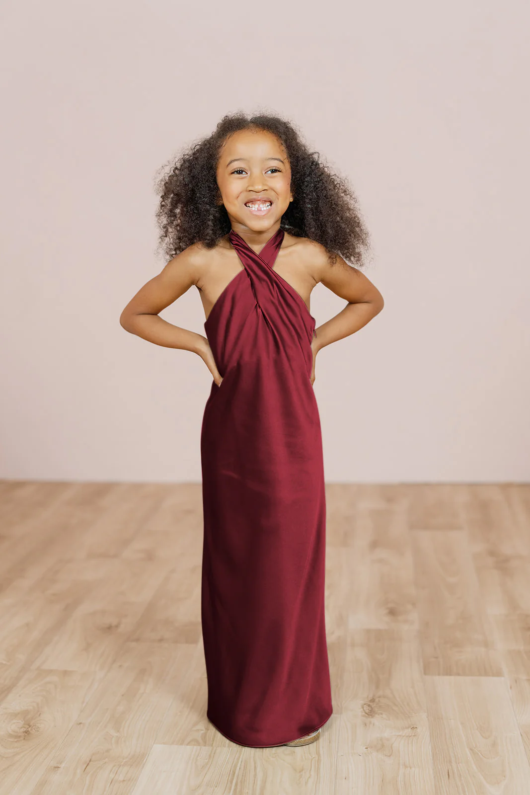 Kids Athena Satin Dress | Made To Order - Image 10