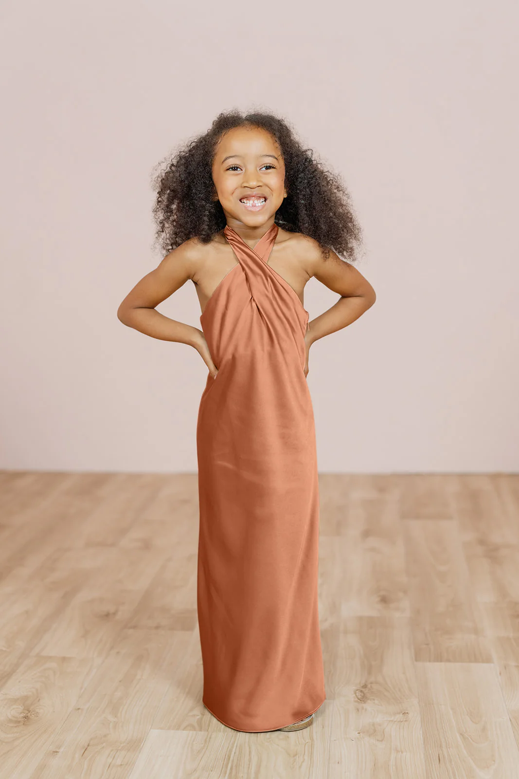 Kids Athena Satin Dress | Made To Order - Image 12