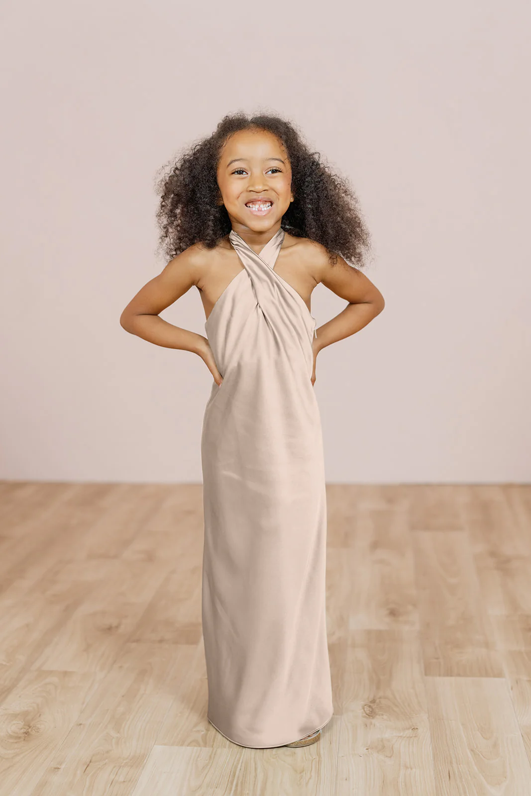 Kids Athena Satin Dress | Made To Order - Image 15