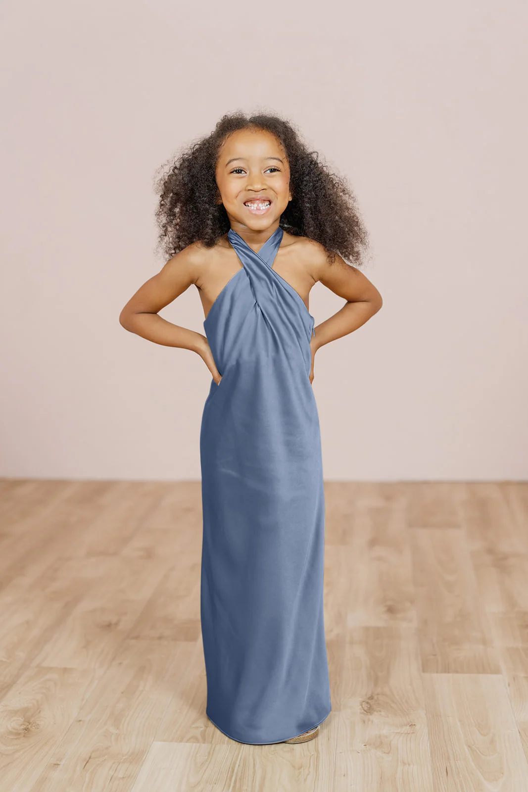 Kids Athena Satin Dress | Made To Order - Image 17