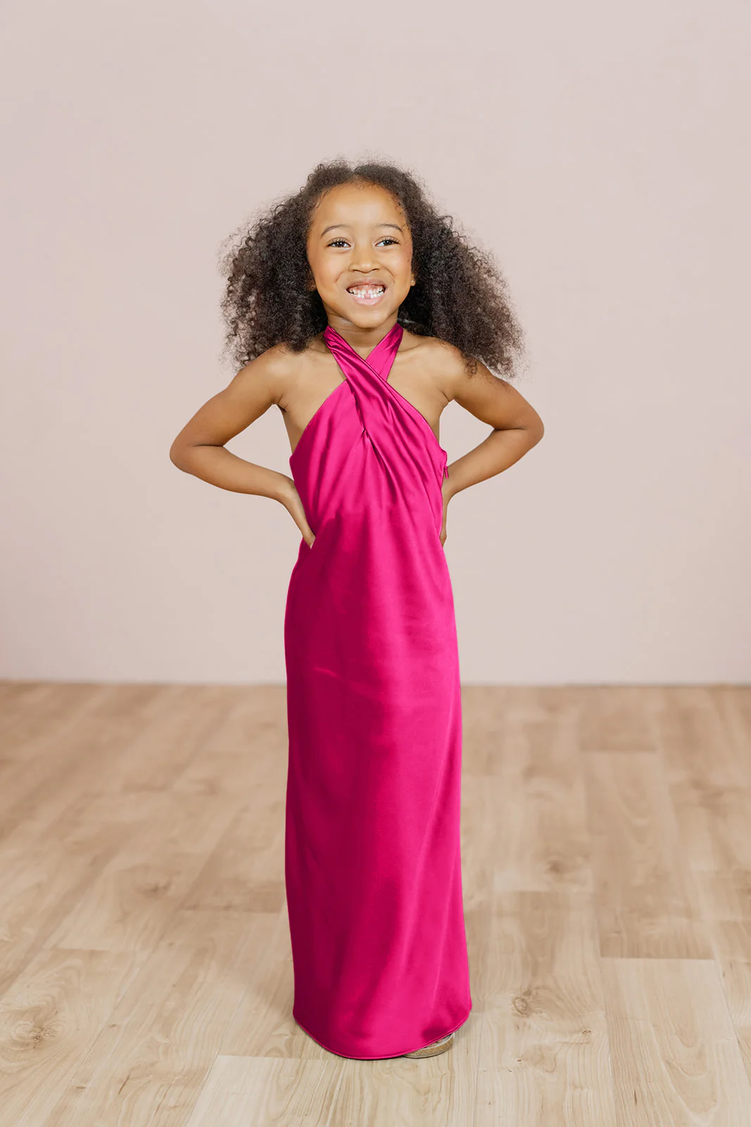 Kids Athena Satin Dress | Made To Order - Image 36