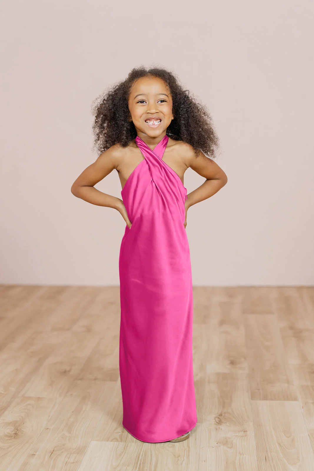 Kids Athena Satin Dress | Made To Order - Image 37