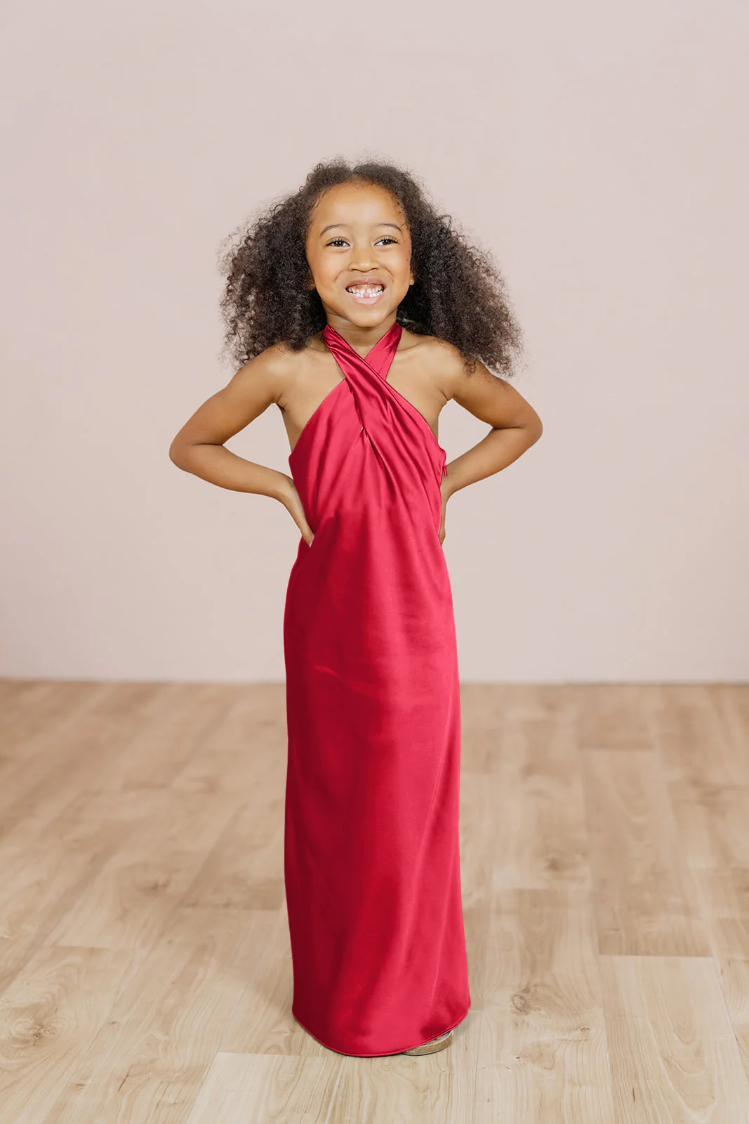 Kids Athena Satin Dress | Made To Order - Image 38