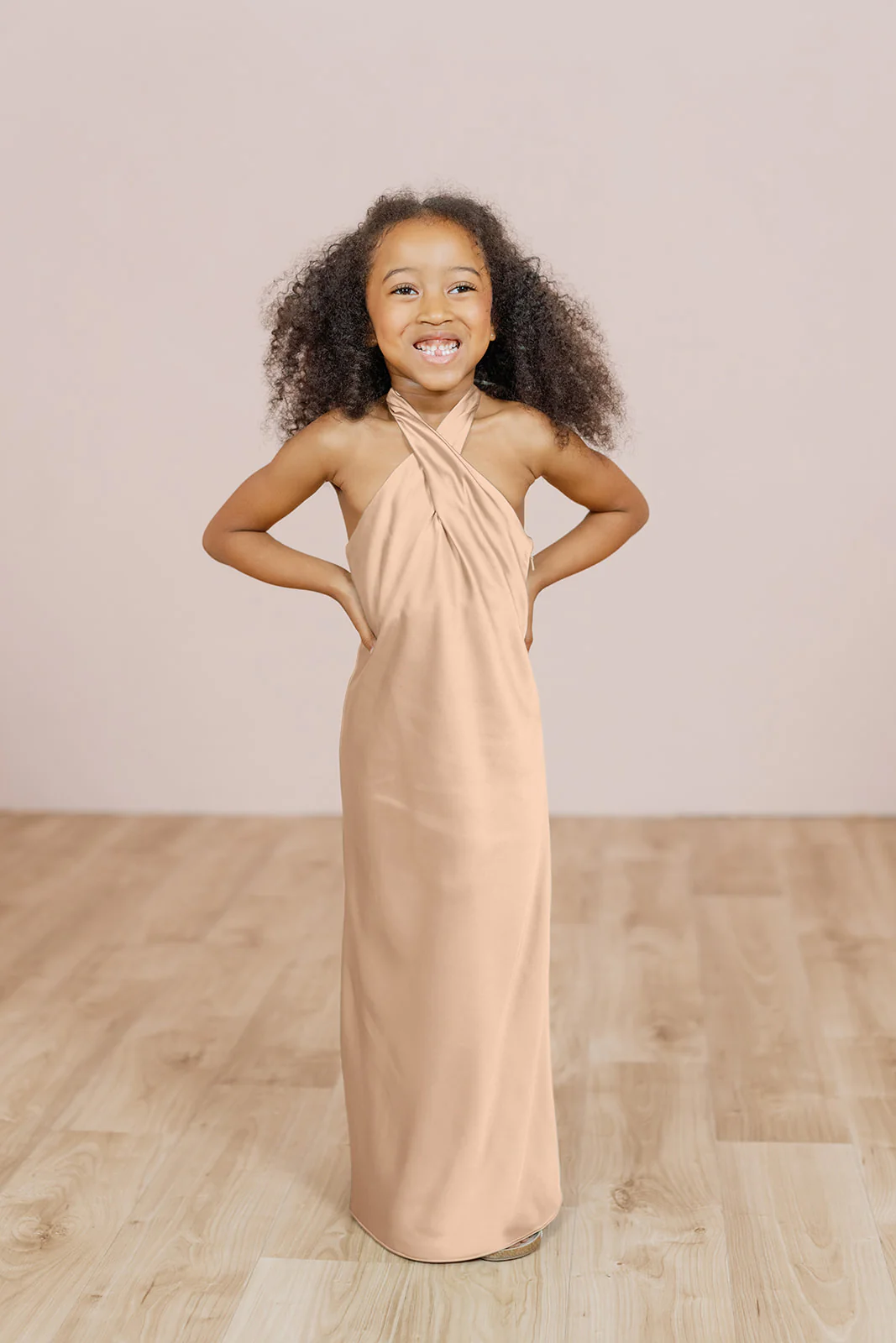 Kids Athena Satin Dress | Made To Order - Image 47