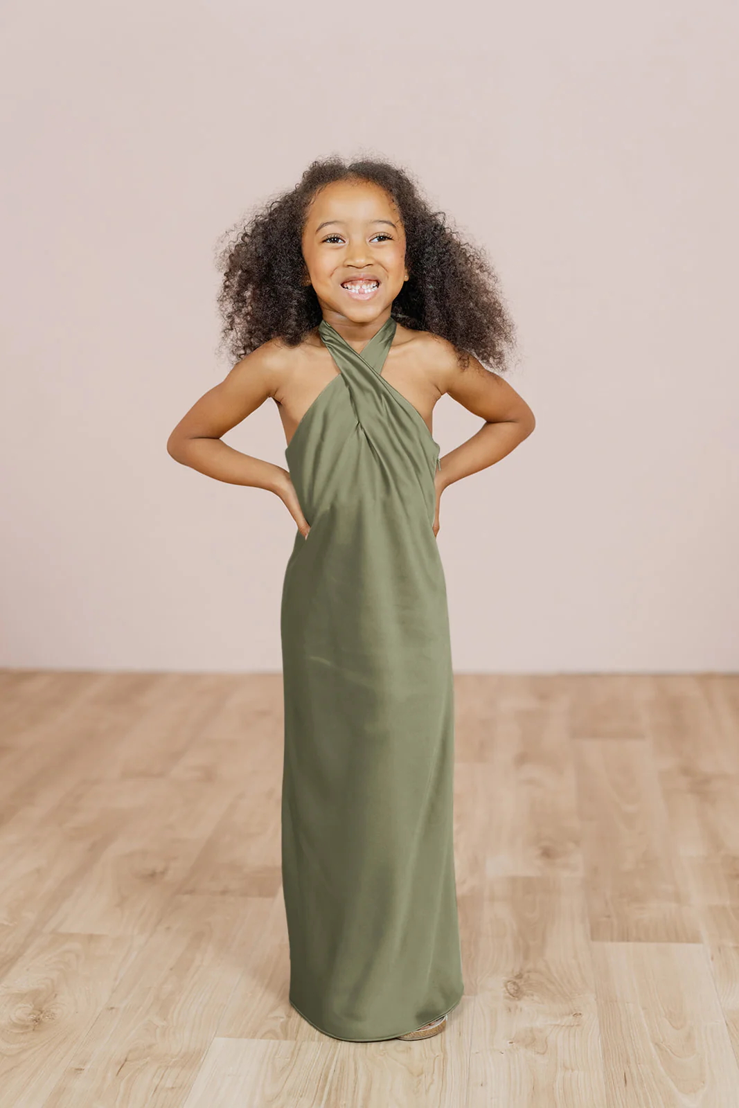 Kids Athena Satin Dress | Made To Order - Image 51