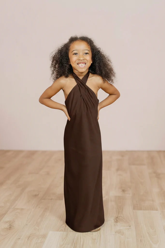 Kids Athena Satin Dress | Made To Order - Image 61