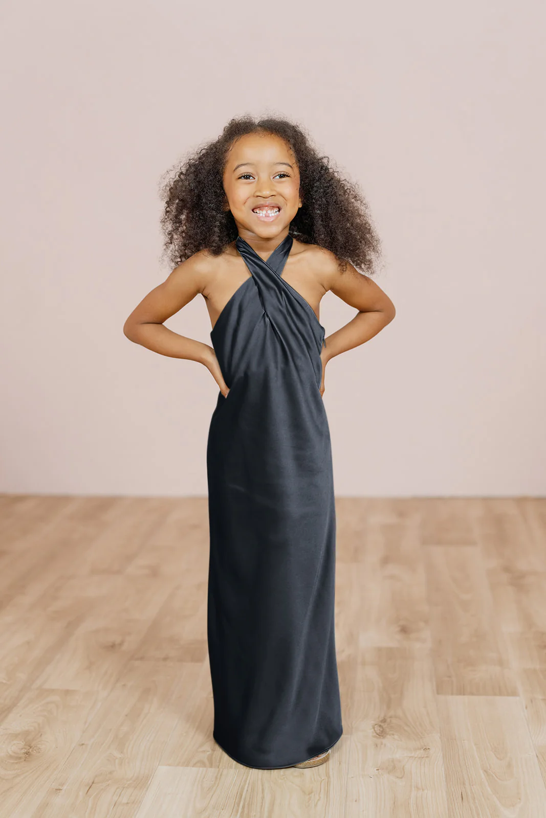 Kids Athena Satin Dress | Made To Order - Image 8