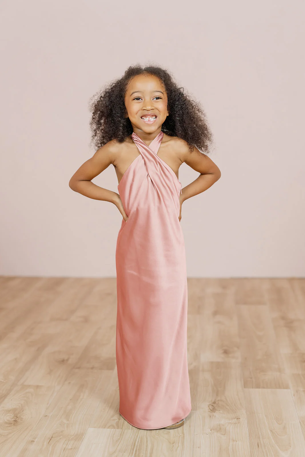 Kids Athena Satin Dress | Made To Order - Image 9