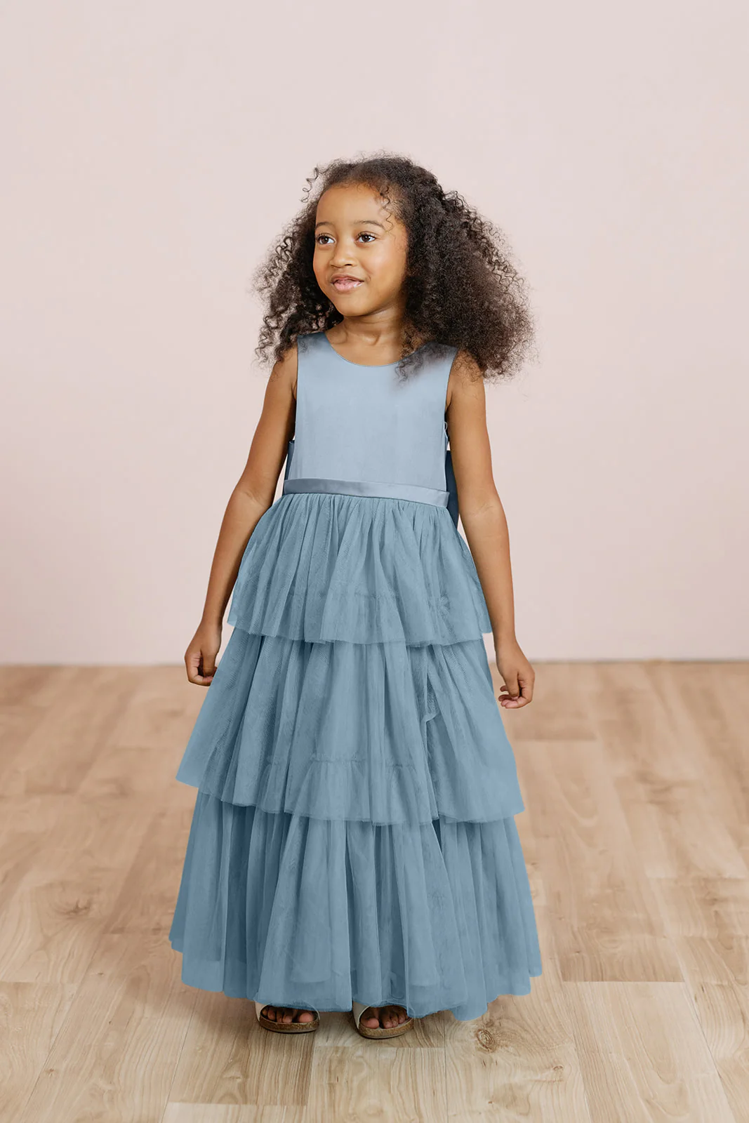 Kids Breely Satin + Tulle Dress | Made To Order - Image 11