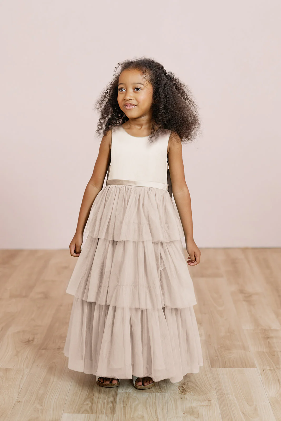 Kids Breely Satin + Tulle Dress | Made To Order - Image 12