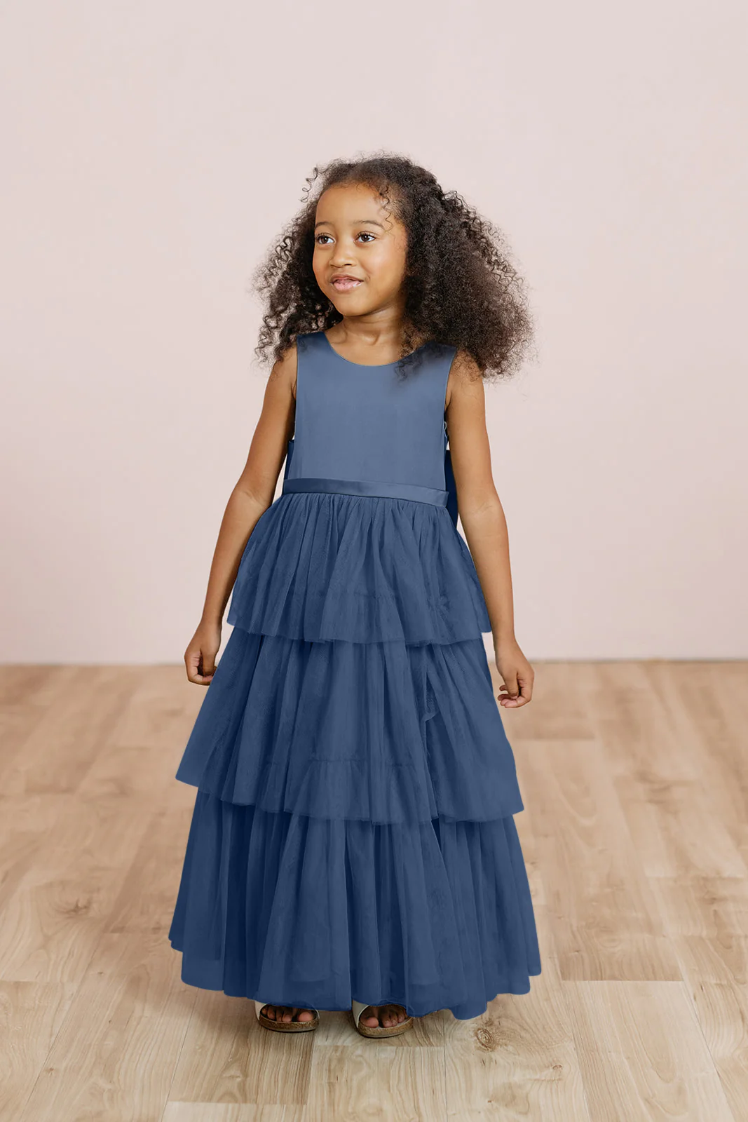 Kids Breely Satin + Tulle Dress | Made To Order - Image 13