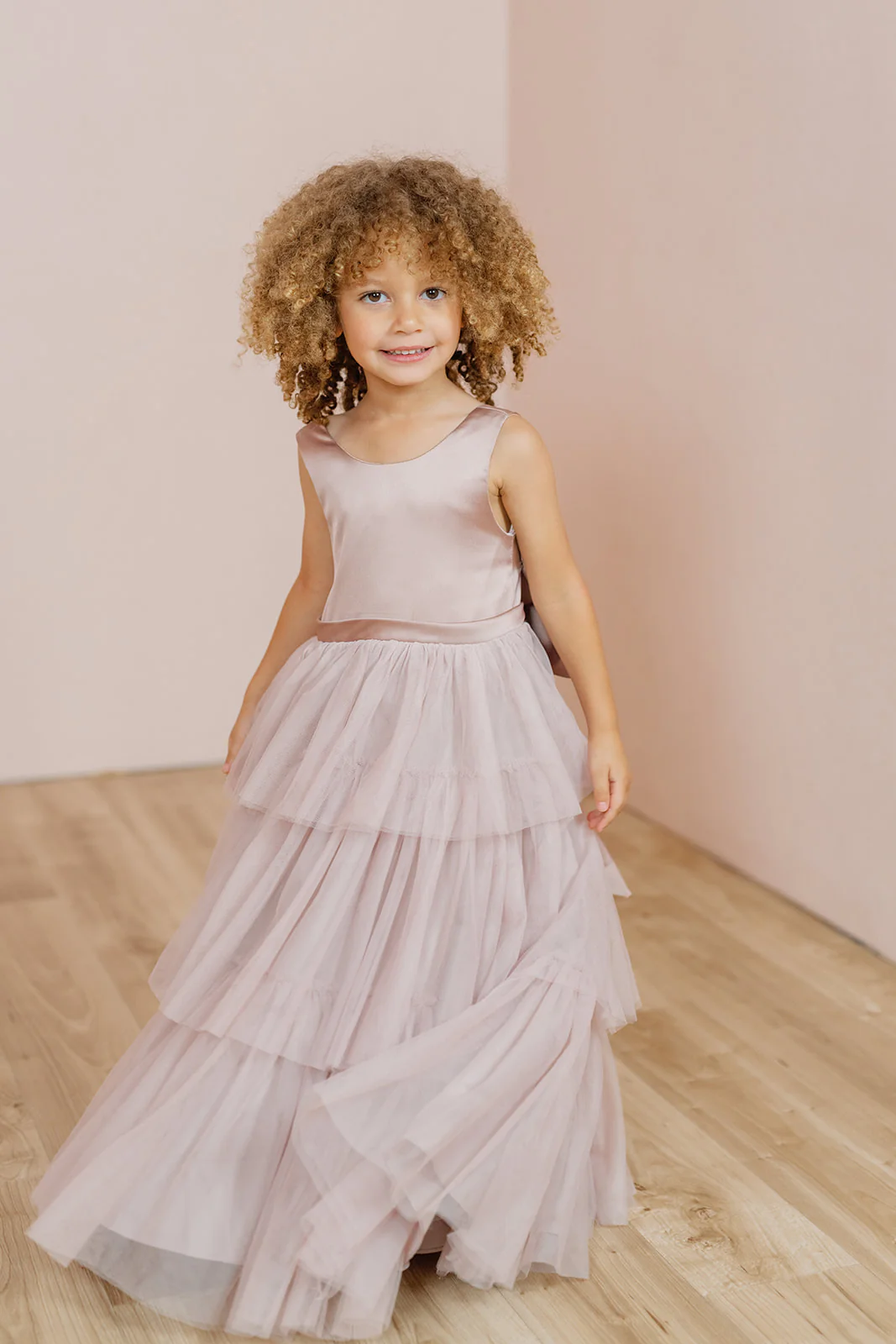 Kids Breely Satin + Tulle Dress | Made To Order - Image 17