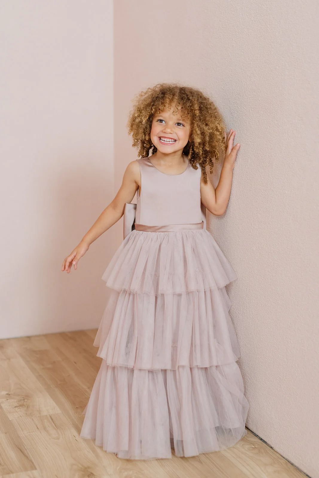 Kids Breely Satin + Tulle Dress | Made To Order - Image 2