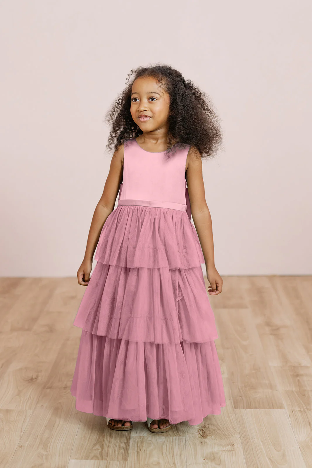 Kids Breely Satin + Tulle Dress | Made To Order - Image 23