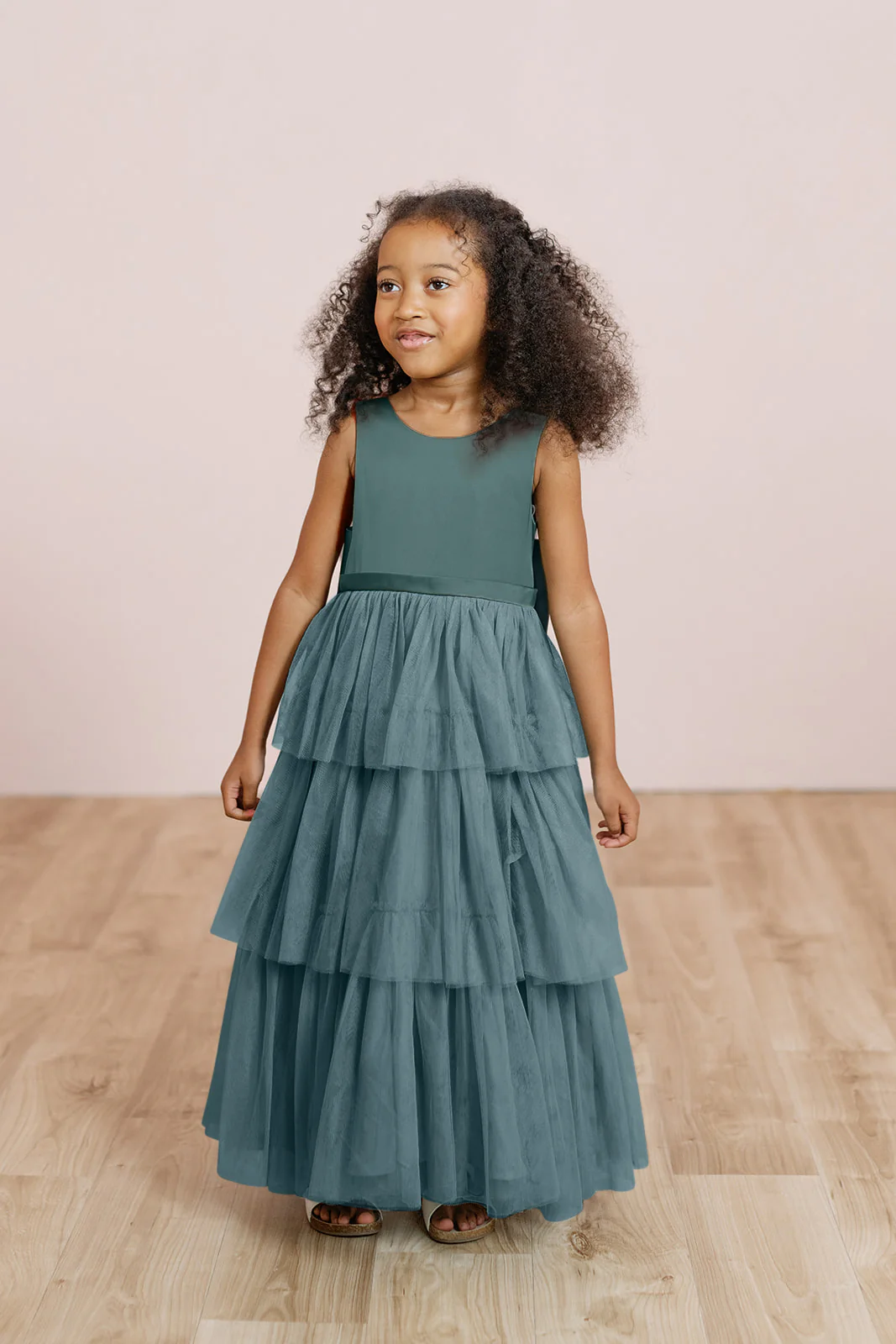 Kids Breely Satin + Tulle Dress | Made To Order - Image 24