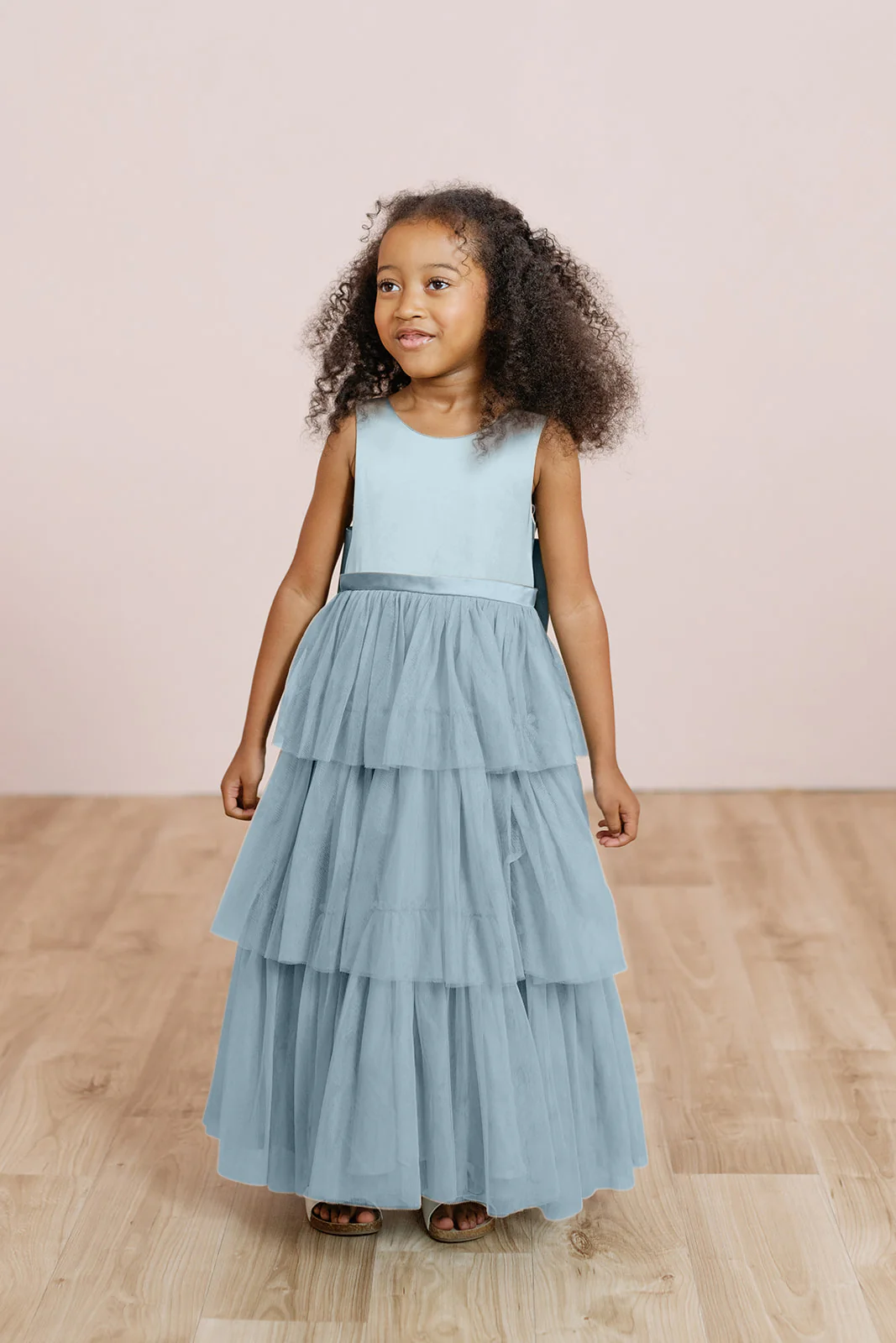 Kids Breely Satin + Tulle Dress | Made To Order - Image 25