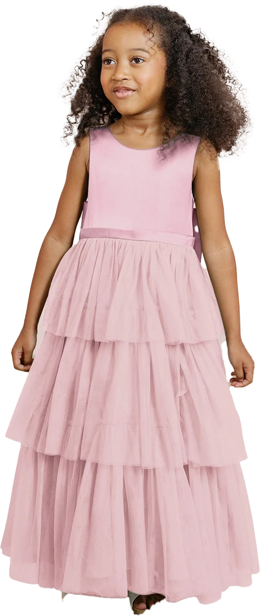 Kids Breely Satin + Tulle Dress | Made To Order - Image 28