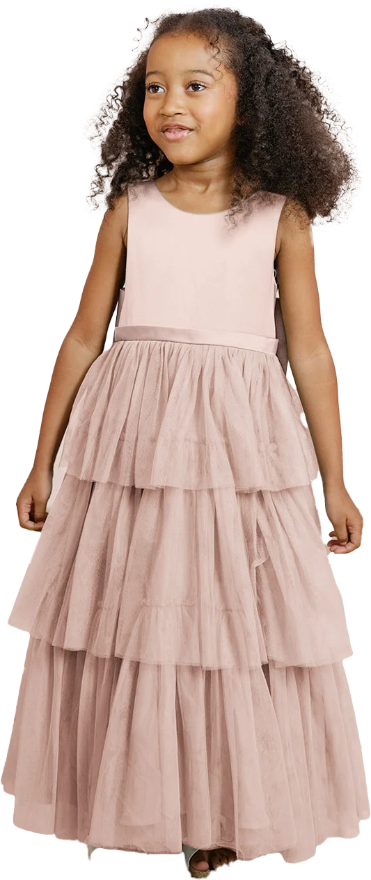 Kids Breely Satin + Tulle Dress | Made To Order - Image 31
