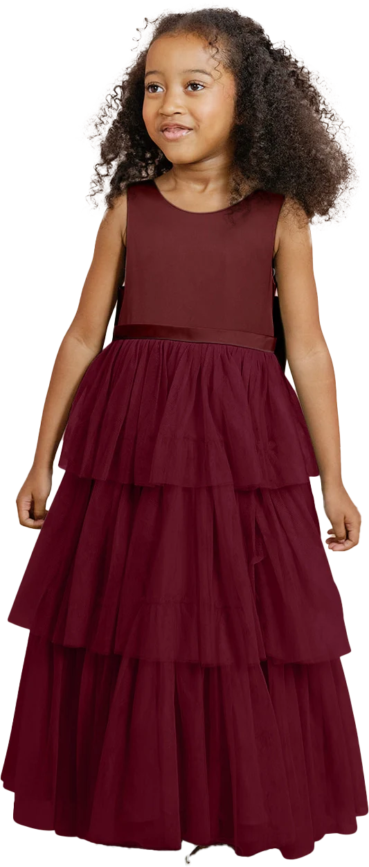 Kids Breely Satin + Tulle Dress | Made To Order - Image 32