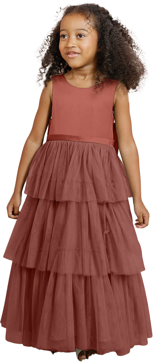 Kids Breely Satin + Tulle Dress | Made To Order - Image 33