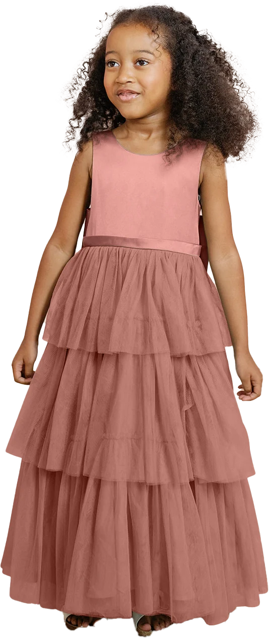 Kids Breely Satin + Tulle Dress | Made To Order - Image 35