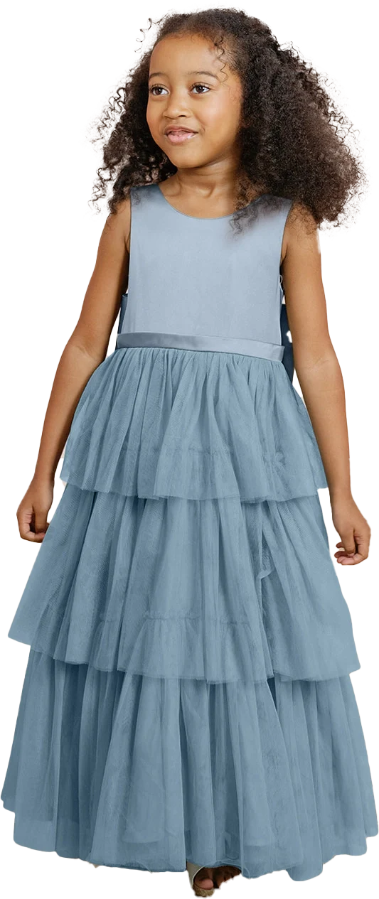 Kids Breely Satin + Tulle Dress | Made To Order - Image 37