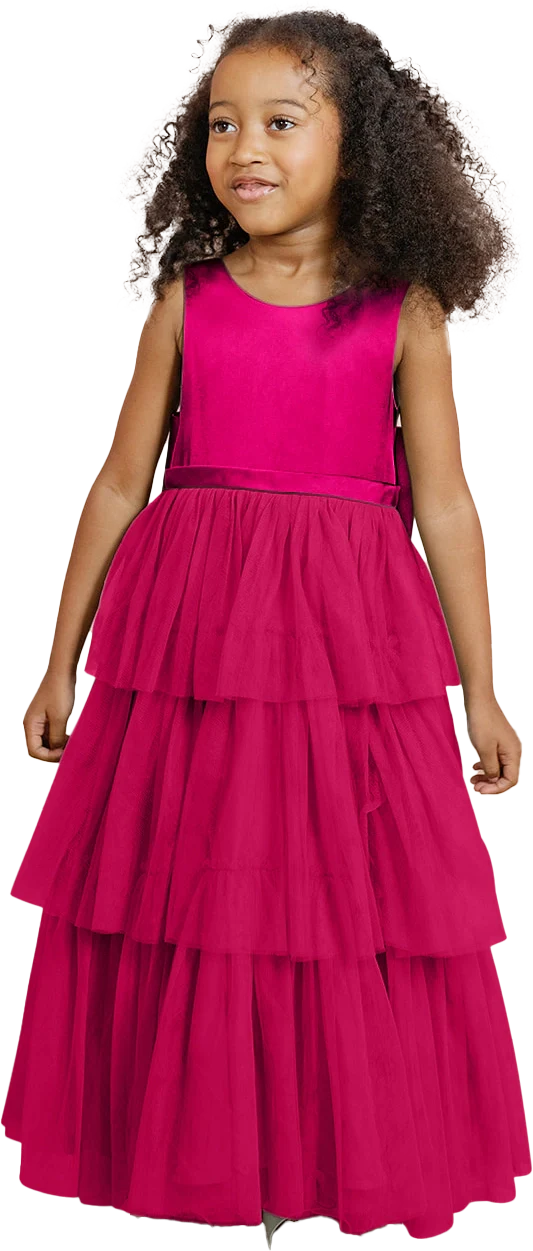 Kids Breely Satin + Tulle Dress | Made To Order - Image 39