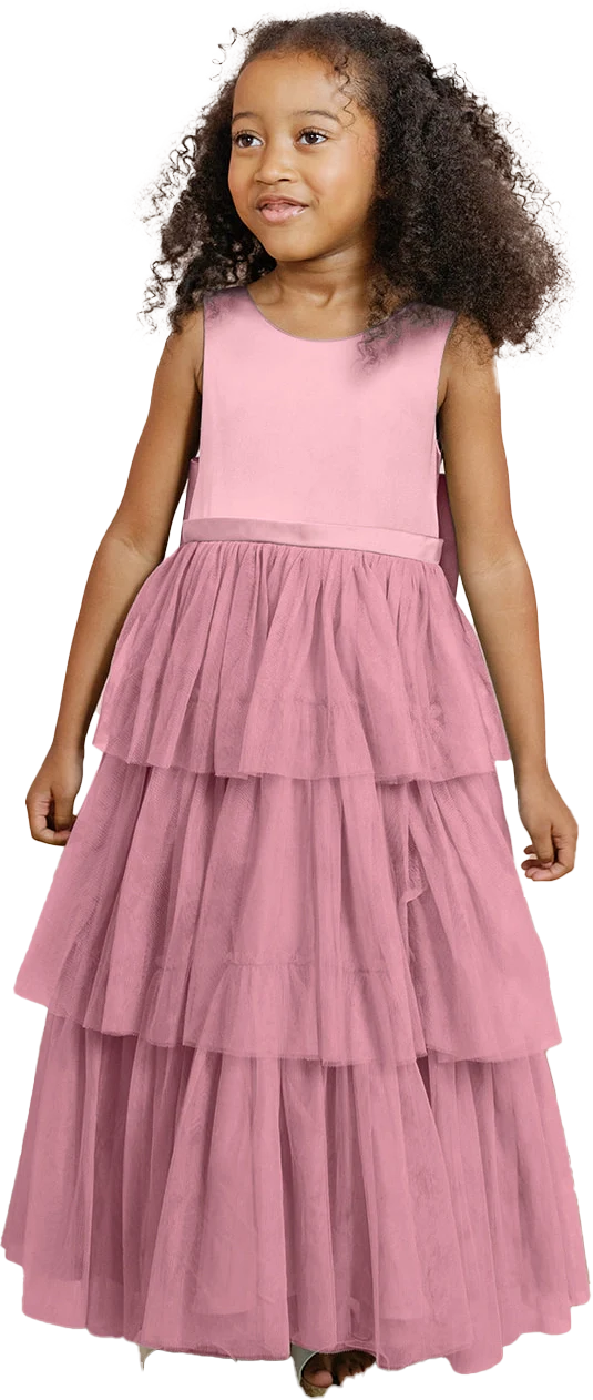 Kids Breely Satin + Tulle Dress | Made To Order - Image 44