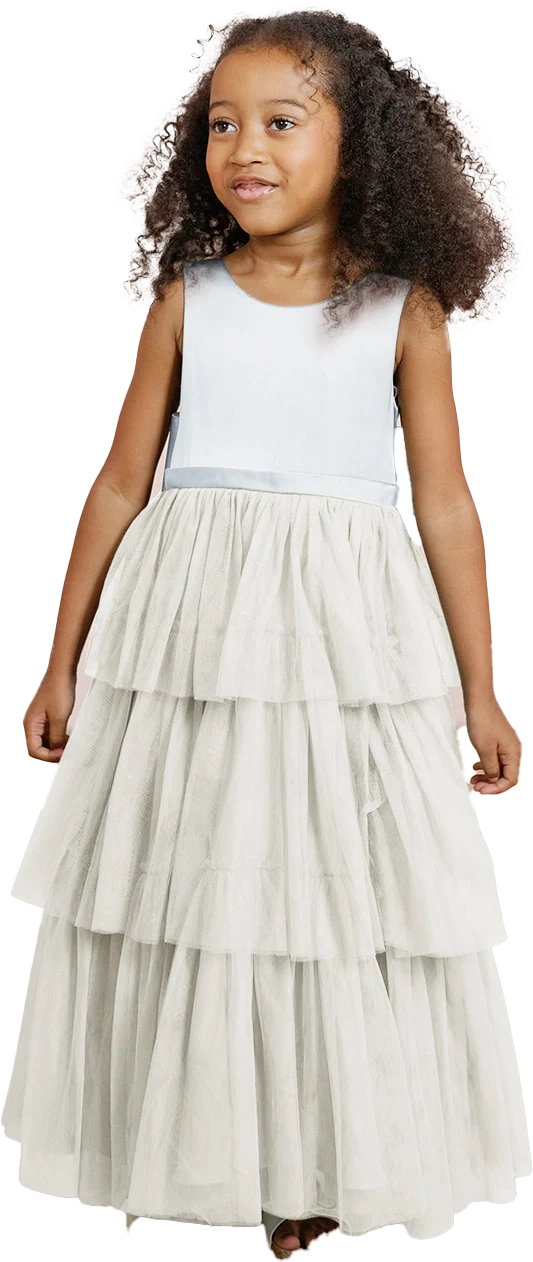 Kids Breely Satin + Tulle Dress | Made To Order - Image 46