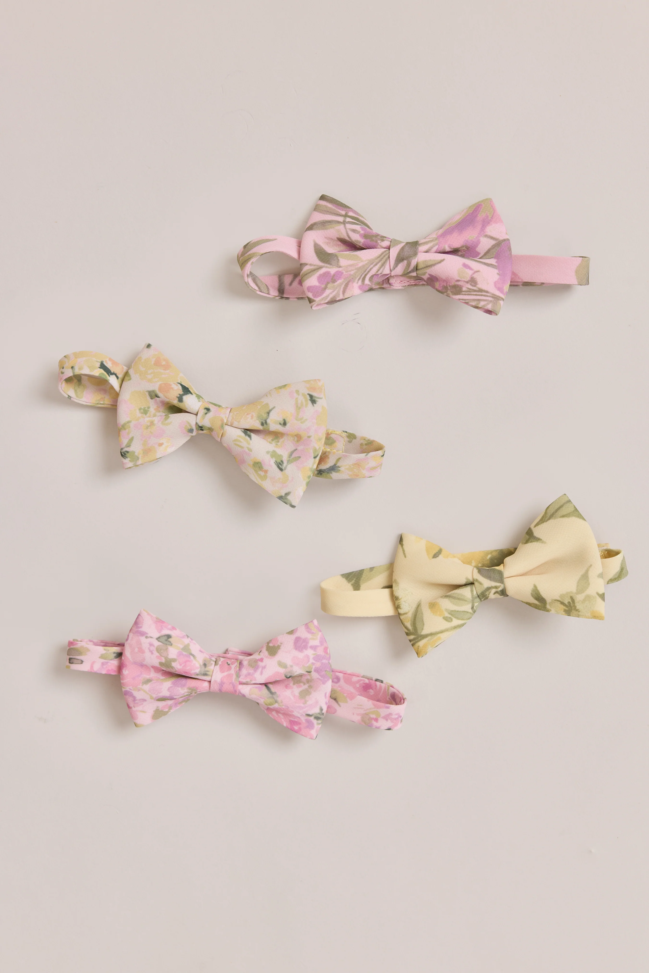 Kids Chiffon Floral Print Bowtie | Made To Order