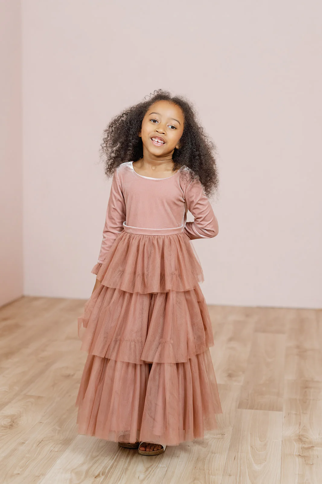 Kids Dottie Velvet + Tulle Dress | Home Try On