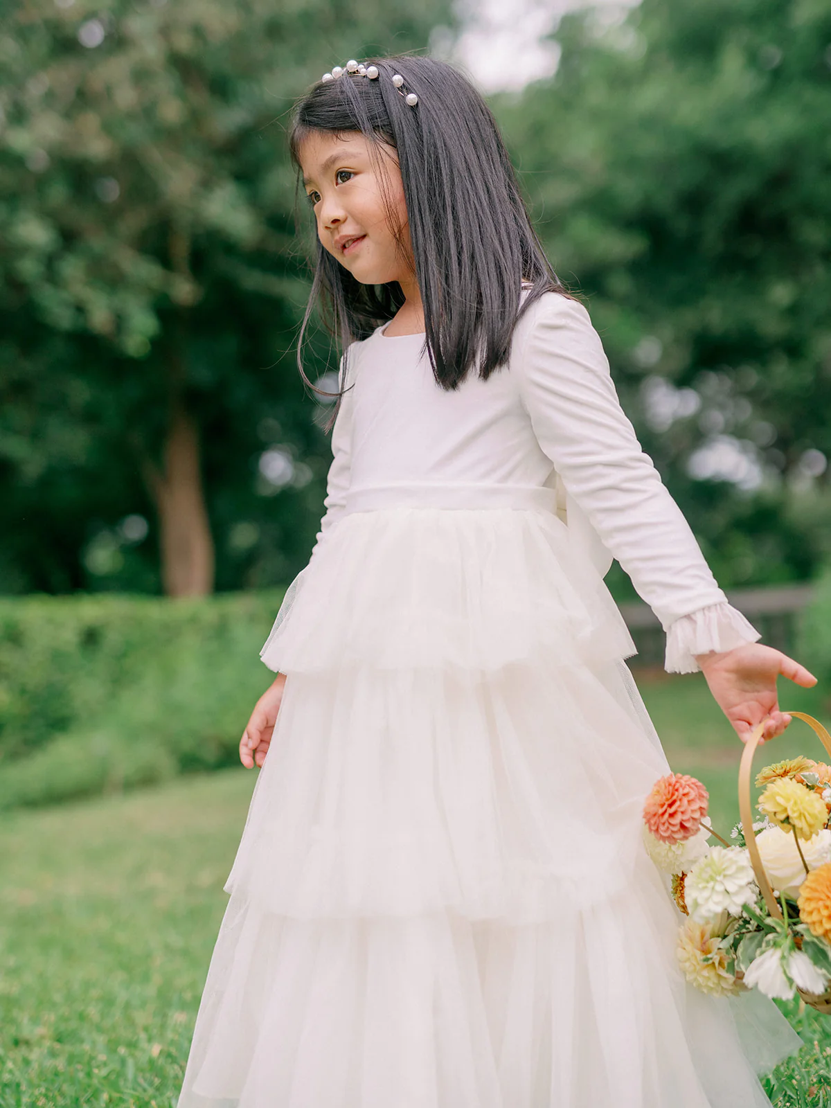 Kids Dottie Velvet + Tulle Dress | Made To Order - Image 4