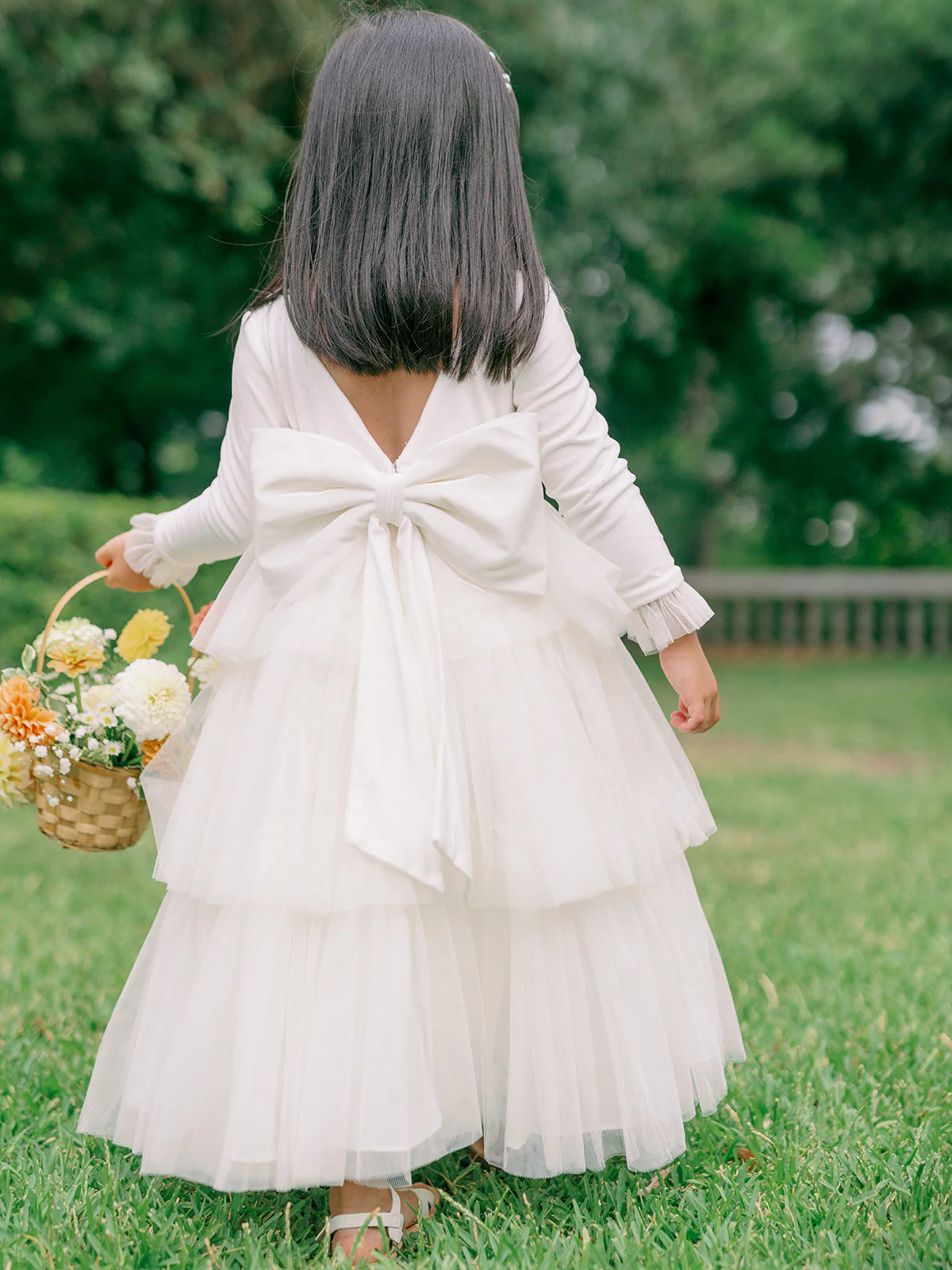 Kids Dottie Velvet + Tulle Dress | Made To Order - Image 5