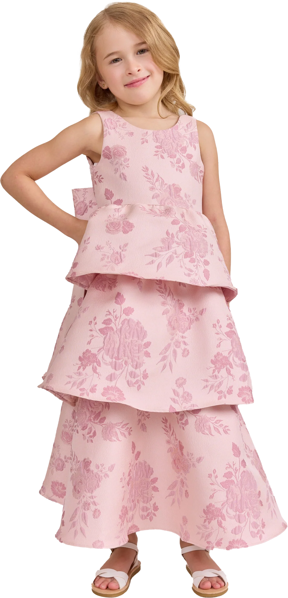 Kids Georgia Jacquard Dress | Made To Order - Image 14