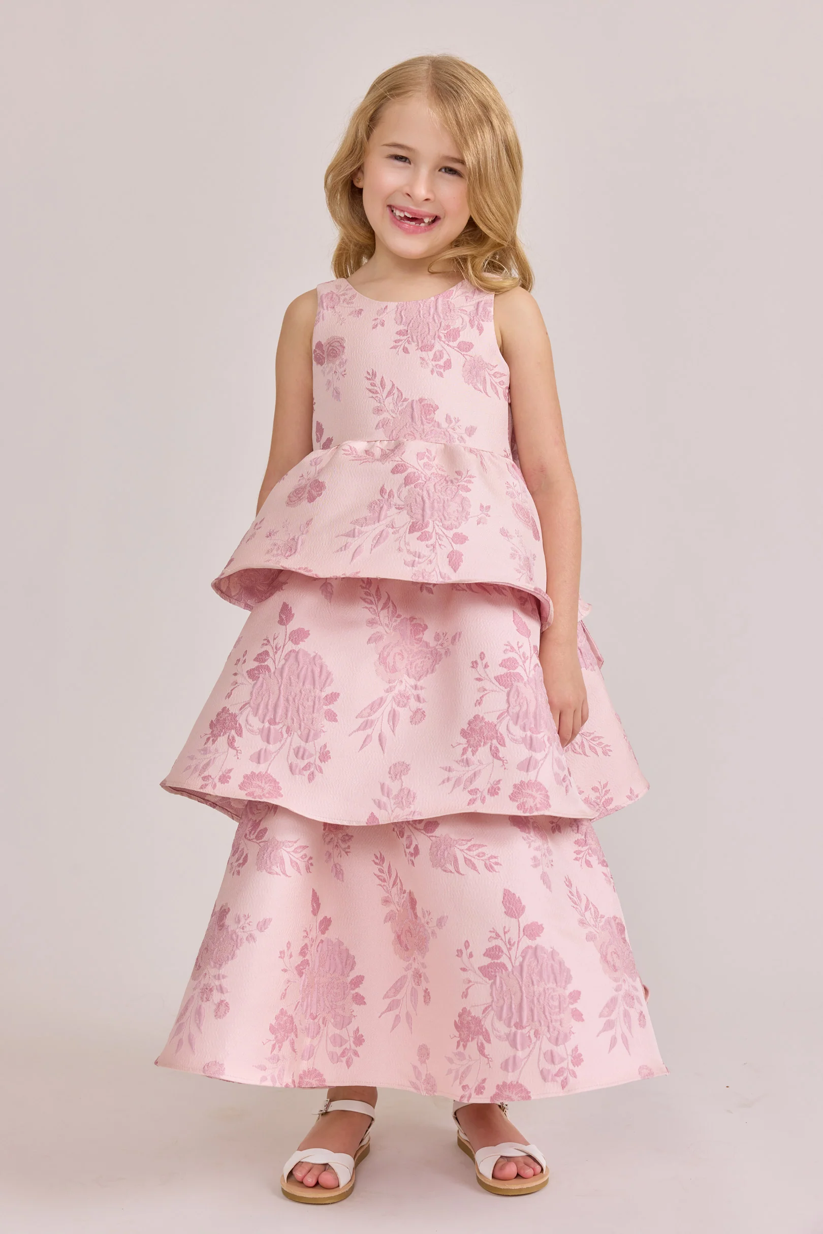 Kids Georgia Jacquard Dress | Made To Order - Image 4