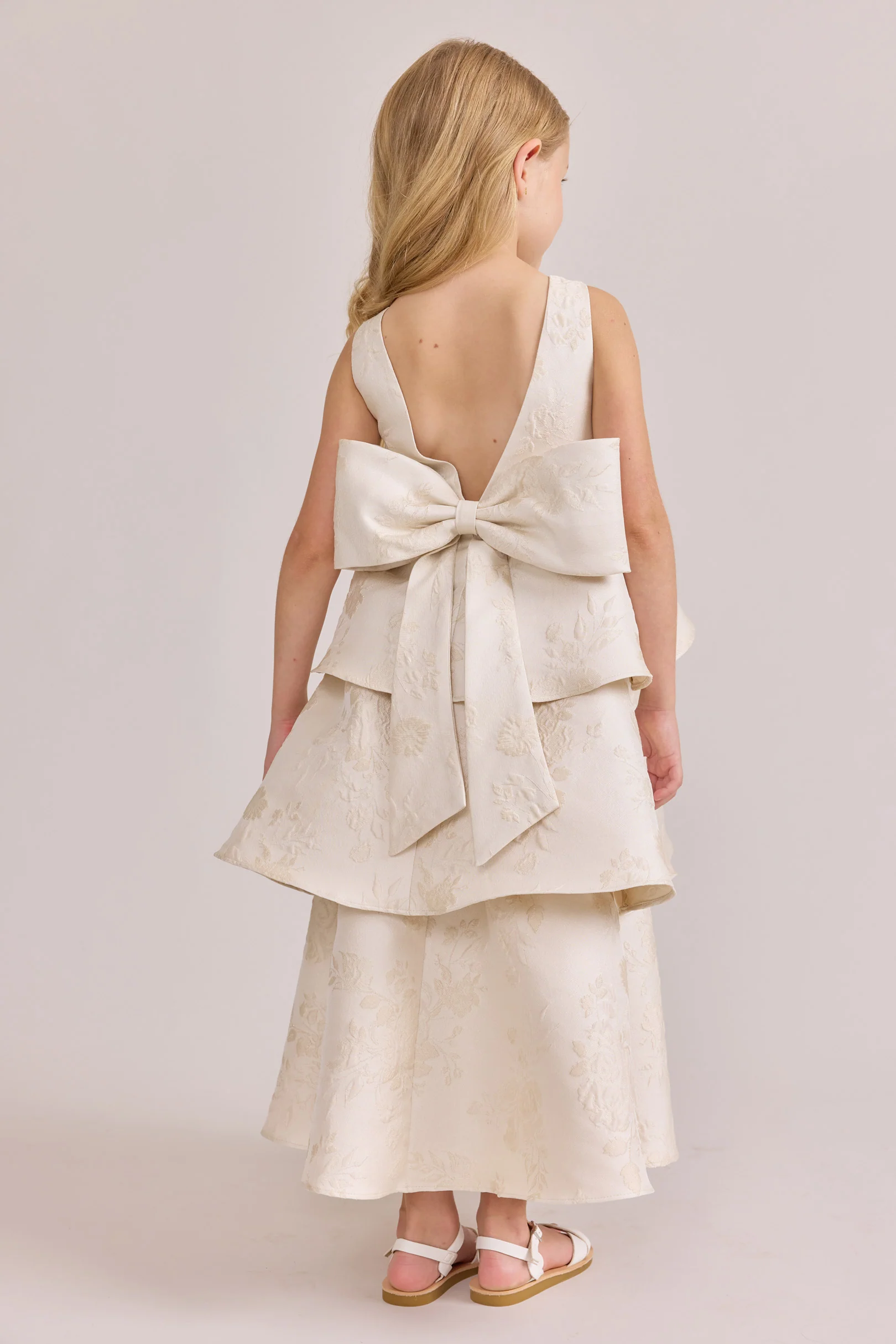 Kids Georgia Jacquard Dress | Made To Order - Image 6