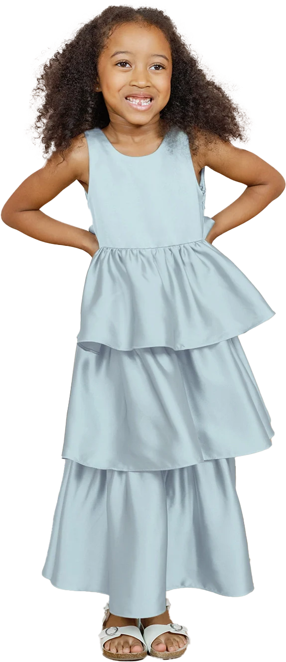Kids Georgia Satin Dress | Made To Order - Image 100