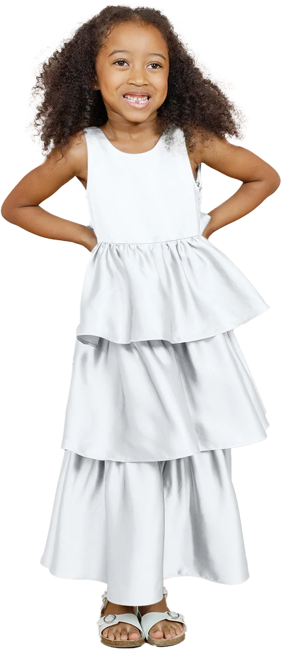 Kids Georgia Satin Dress | Made To Order - Image 106