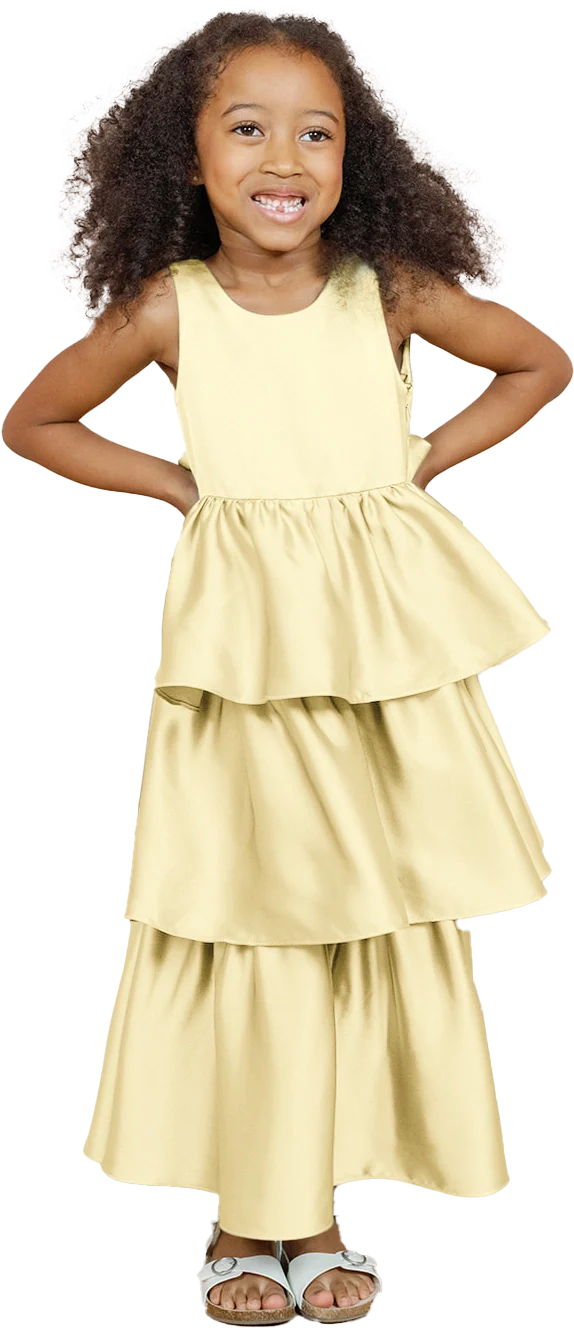 Kids Georgia Satin Dress | Made To Order - Image 107