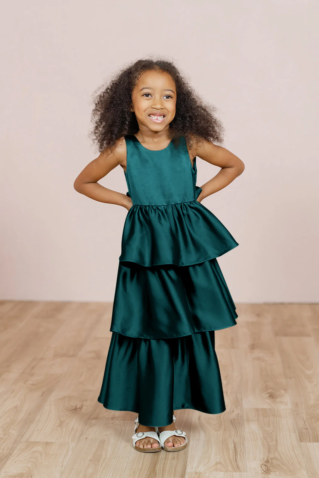 Kids Georgia Satin Dress | Made To Order - Image 12