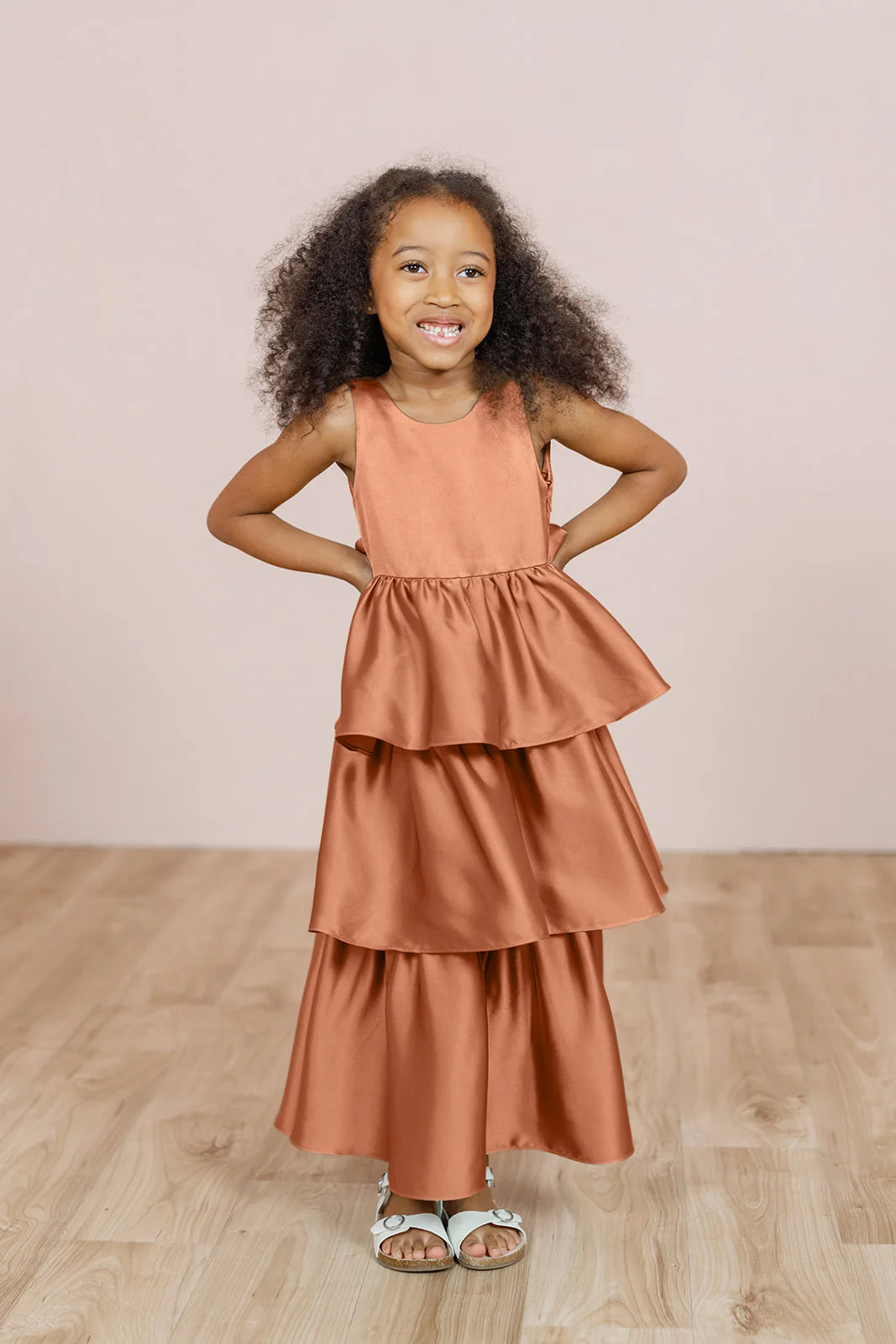 Kids Georgia Satin Dress | Made To Order - Image 13
