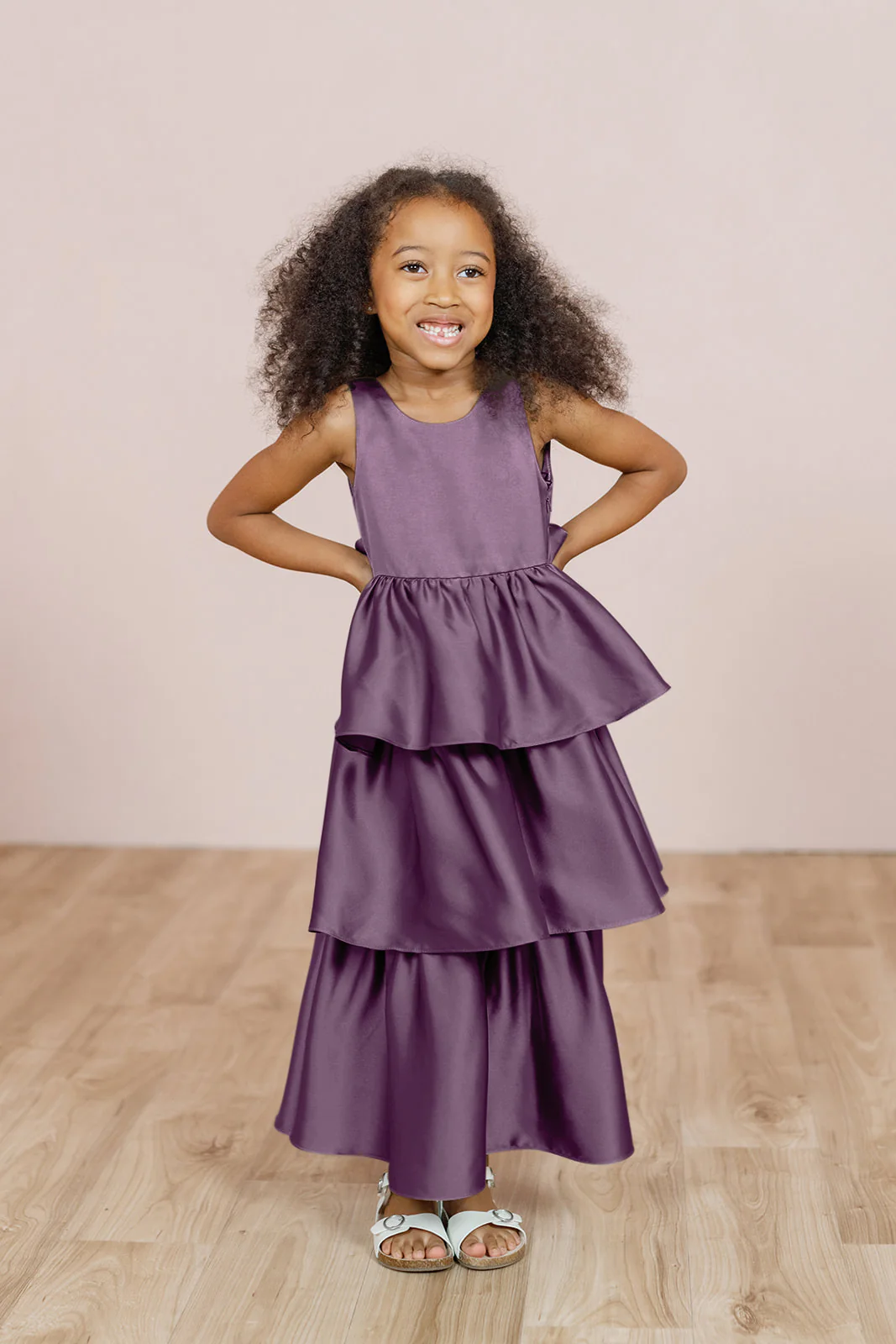 Kids Georgia Satin Dress | Made To Order - Image 15