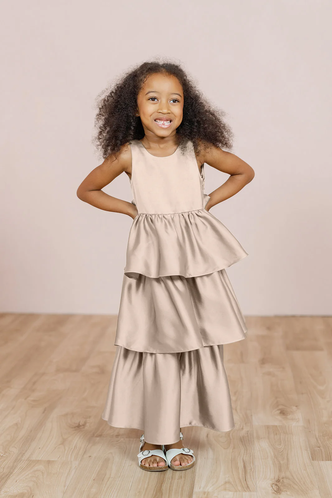 Kids Georgia Satin Dress | Made To Order - Image 16