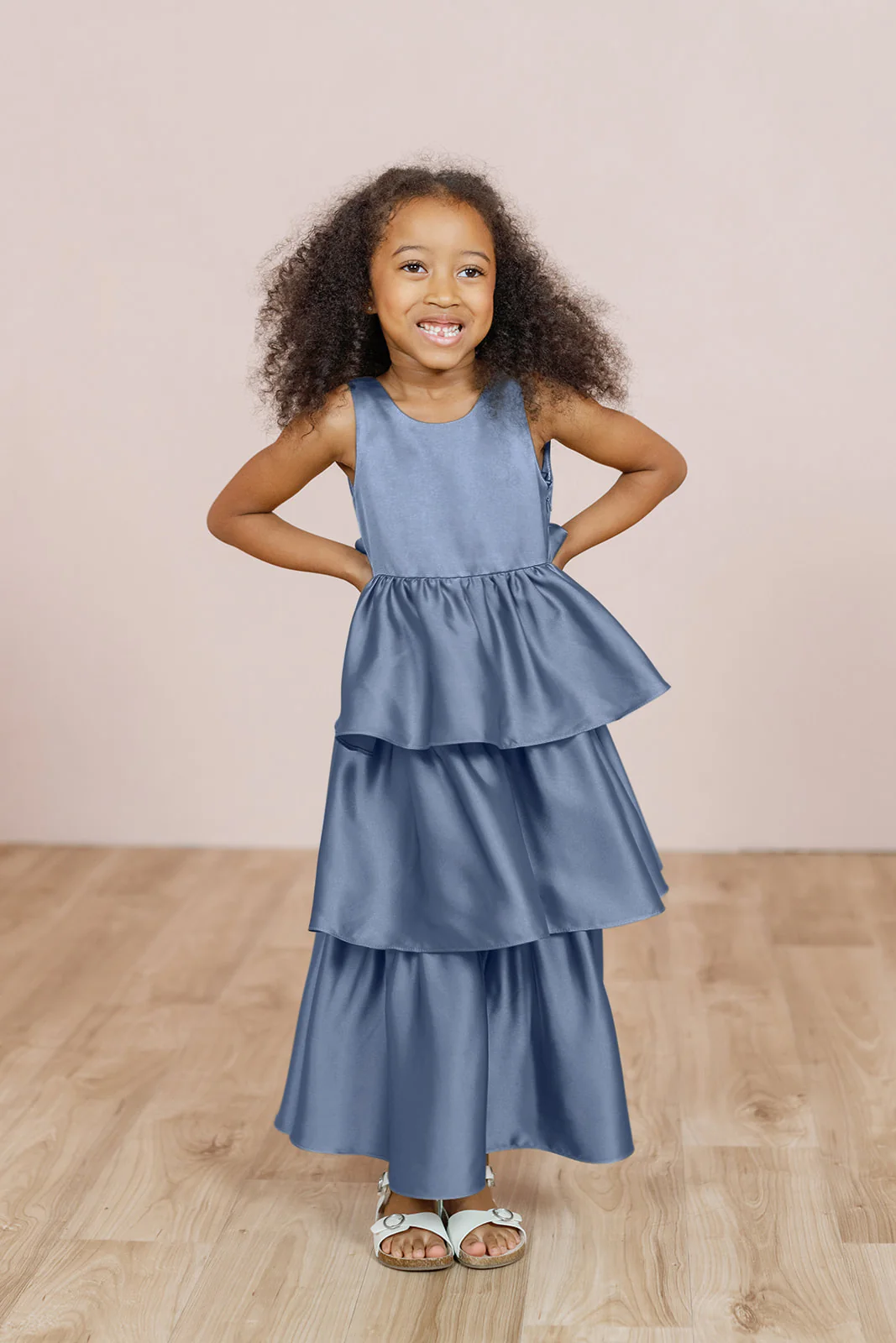 Kids Georgia Satin Dress | Made To Order - Image 18