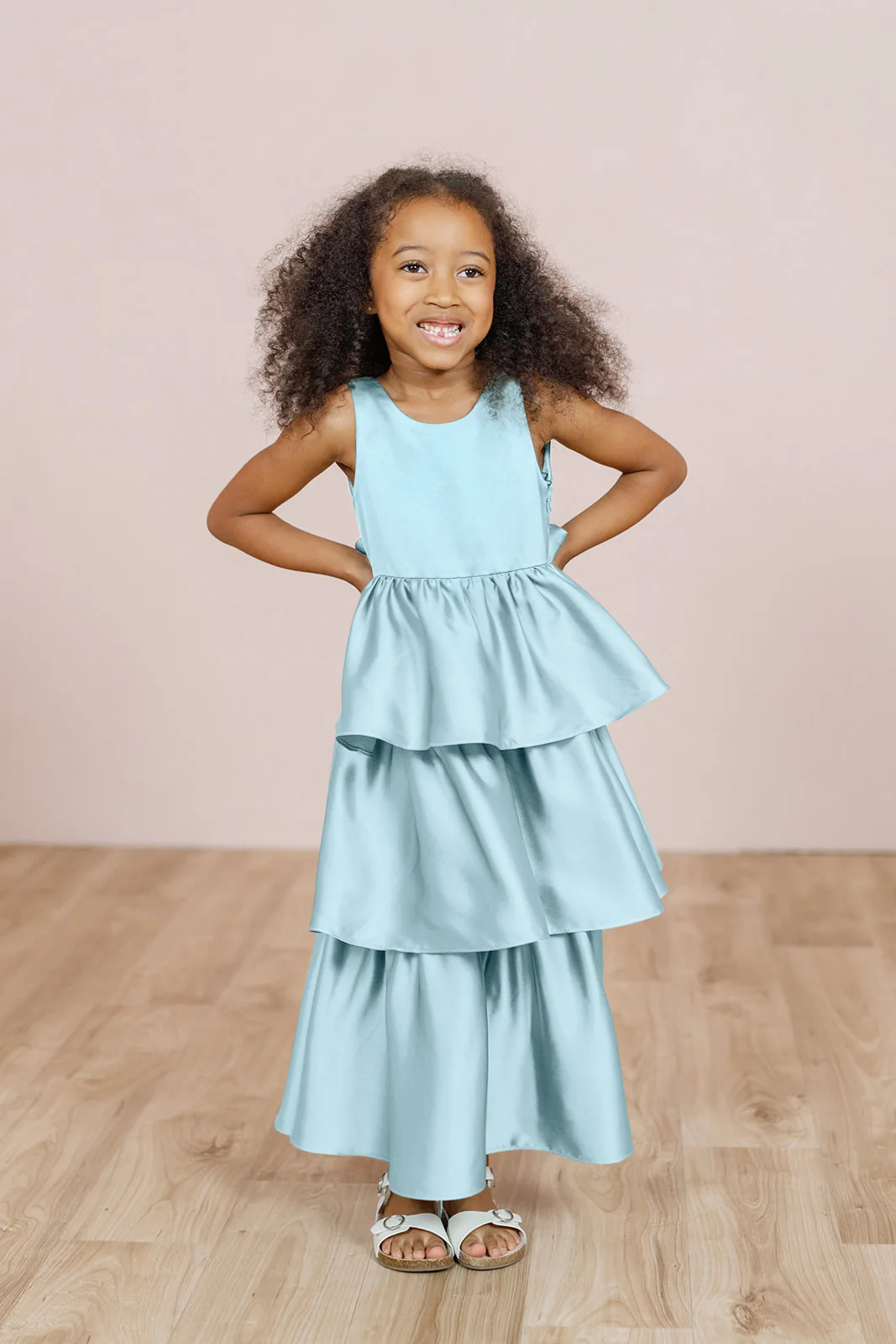 Kids Georgia Satin Dress | Made To Order - Image 19